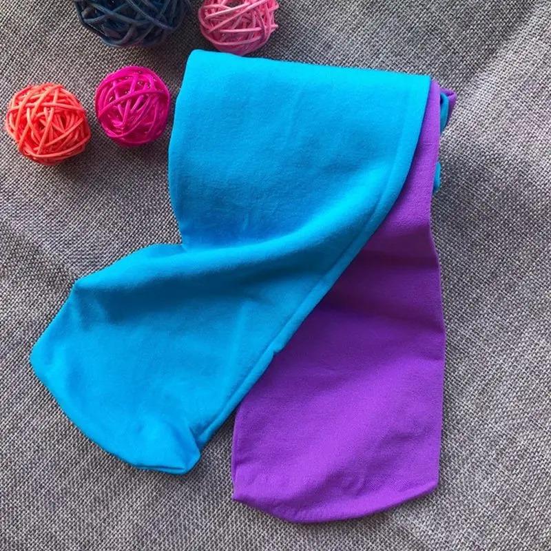 Candy Color Mixed Tights for Girls Baby Stretch Trouser Skinny Pants Kids Dance Pantyhose Spring Autumn Courful Fashion Stocking