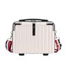 New Portable Hard Shell 3D Makeup Case with Shoulder Strap - Handheld Crossbody Travel Storage Bag, Student Small Suitcase