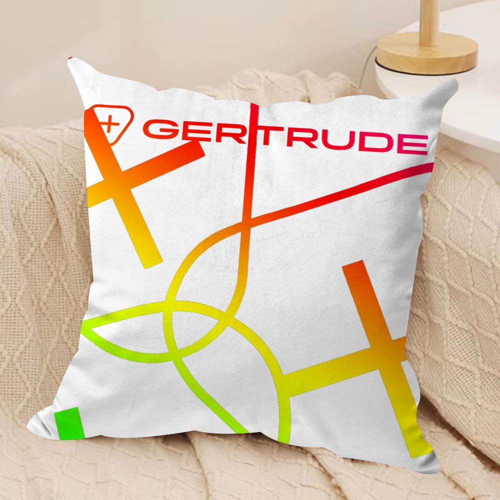 Cool GGertrudeS Cushion Cover Short plush Doublesided Print Square Throw Pillow Covers Sofa Home Cushion Decor