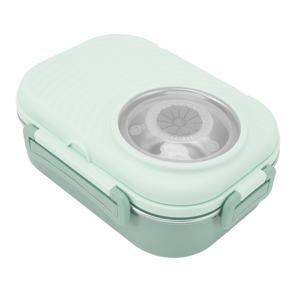 3 Compartment Compartment Lunch Box 304 Stainless Steel Thermal Lunch Box  For Office