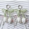 Emulational Bag Charm Pendant Cute Anti-loss Keyring INS Tulip Keychain Jewelry  Women