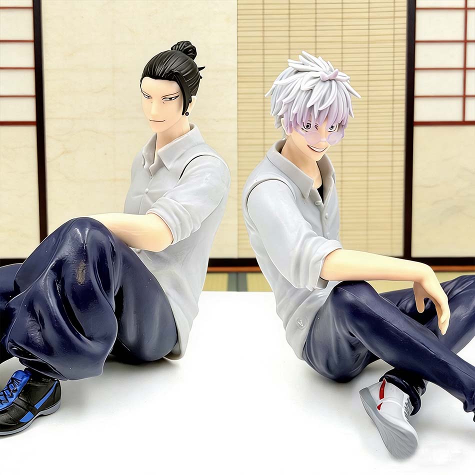 Jujutsu Kaisen Mini Figures Satoru Gojo Figure Action Geto Suguru Figurine Q Version Anime Model PVC Collection Toys Statue