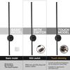 Lampă de perete LED modernă, tactilă, reglabilă, AC85-265V, pentru interior, 8w, 12w, 16w, 20w, pentru dormitor, pentru culoar și casă