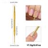 Spingipelle in acciaio per nail art a doppia testa, testa tonda, testa obliqua, rimuovi cuticole, strumento per manicure per saloni di bellezza