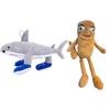 Italian Brainrot Tung Tung Tung Sahur Plush Playthings Tungtung Sahur Tralalero Tralala Shark Plush Soft Stuffed Plaything Doll Gift