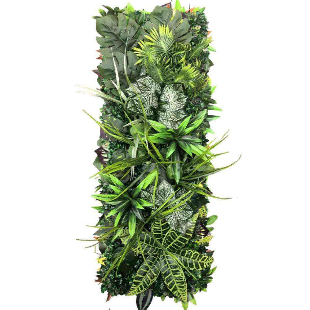 Flower Artificial Eucalyptus Carpet UV Protection Artificial Fern Grass Privacy Screen