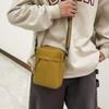 Geantă Mini Crossbody pentru Bărbați cu Curea Detașabilă - Material Oxford cu Fermoar, pentru Telefon și Portofel, pentru Esențialele de Zi cu Zi, Kaki/Alb/Negru