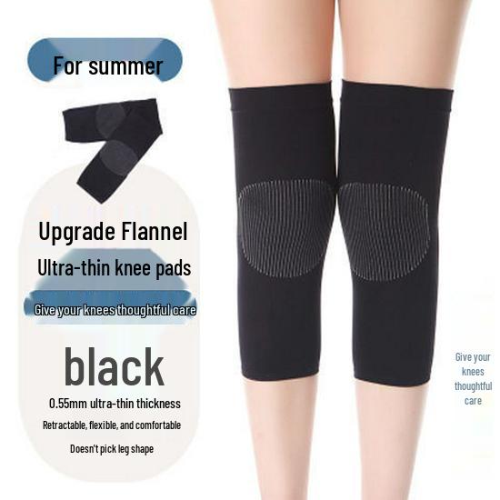 Summer Lightweight Windproof Nylon Knee Pads for Elderly: Air-Conditioned Room Warmers