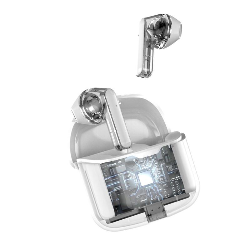 Premium Clear Bluetooth Earbuds: Noise Cancelling, Long Battery, High Sound Quality, Compatible with Apple & Android, Ideal for Running