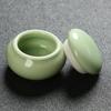 4pcs/lot Ceramic Mini Tea Cans Sealed Cans of Fragrant Powder Ceramic Pill Cans Pearl Powder Portable Travel Storage Tank
