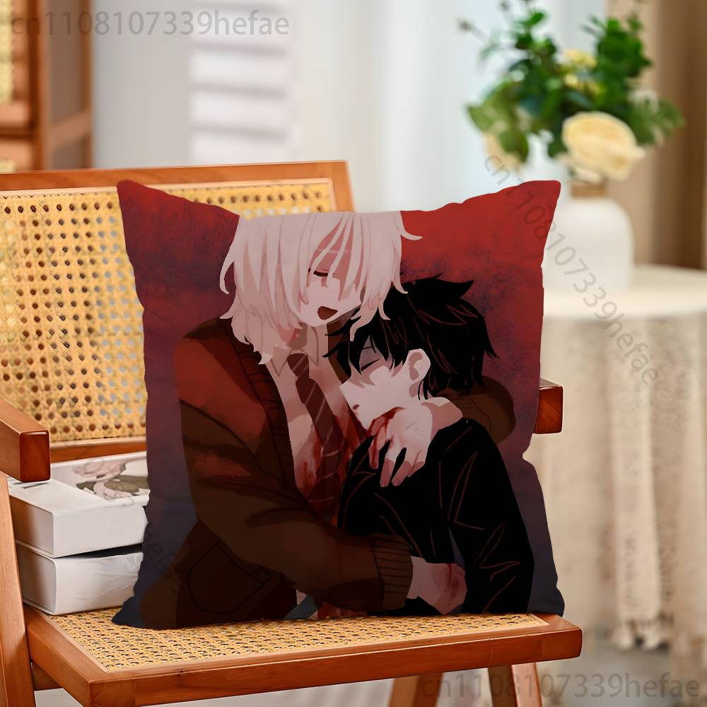 Anime SSaihate Station Icon Pillow Cases for Bedroom Living Room Sofa Home Decor Polyester Cushion Cover with Zipper