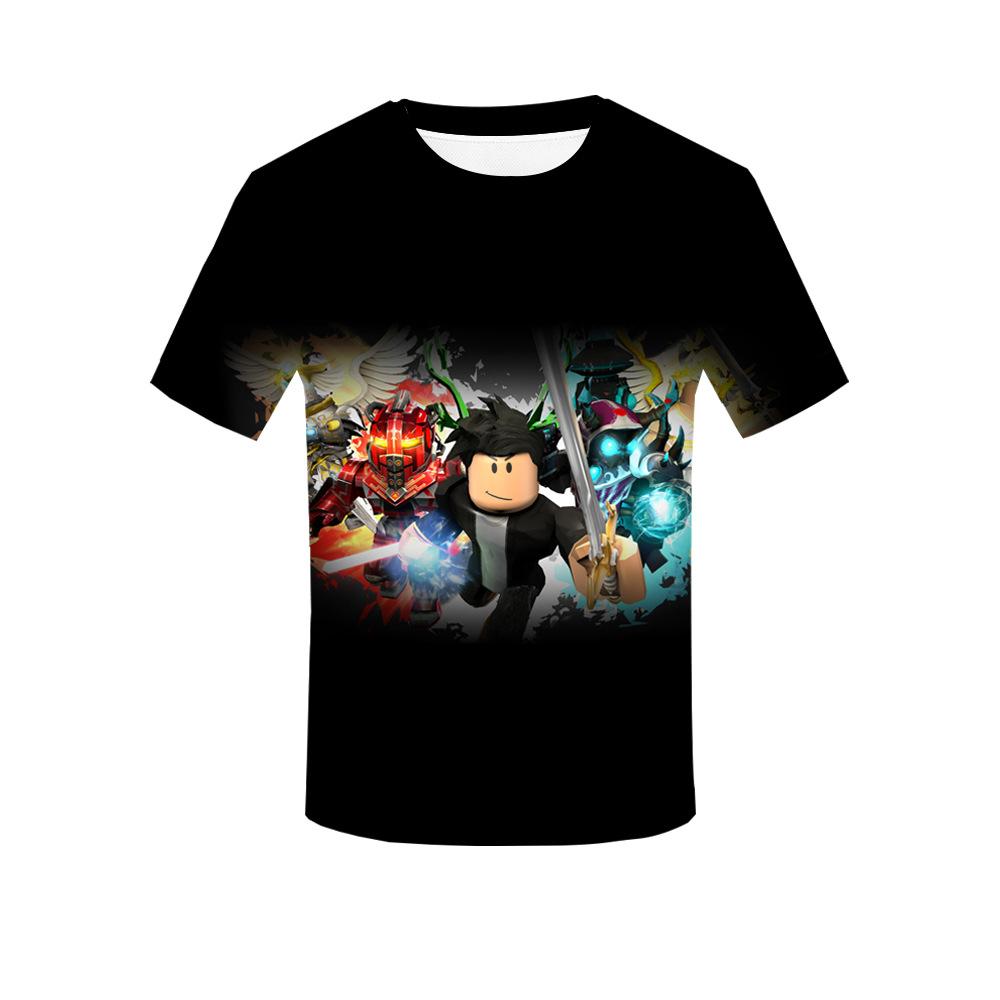

Roblox Kid T shirt Boys Game Sports T-shirt Child Cartoon Short Sleeve Top 3D Print Casual Street Harajuku Clothes 130