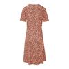 Women Summer Floral Print Boho Dress Tanya Round Neck Short Sleeve with Pocket