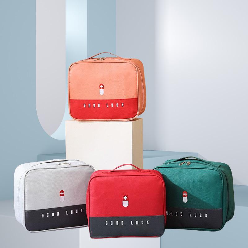 Portable Travel Medicine Storage & First Aid Kit Bag