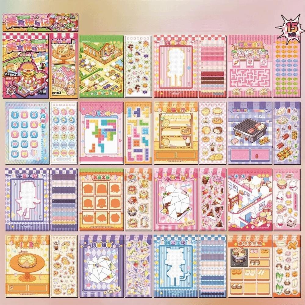 

Food Adventure Story 3D Landscape Sticker Decorative DIY Cabin Scene Sticker Toy A