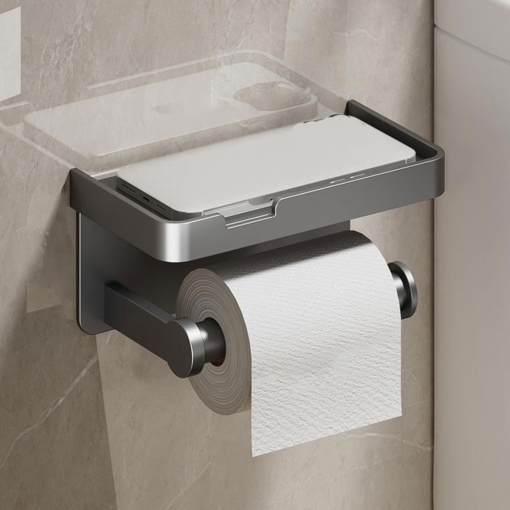Toilet Paper Holder Aluminum Storage Rack Kitchen Towel Placement Of Seasoning Bottles Bathroom Wall Roll Of Paper Phone Storage