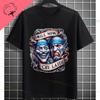 Unisexs Funny Comedy  Tragedy Masks  White Roses Art Graphic Tshirt Shortsleeve Pure Cotton Fashion Streetwear Casual Tshirt