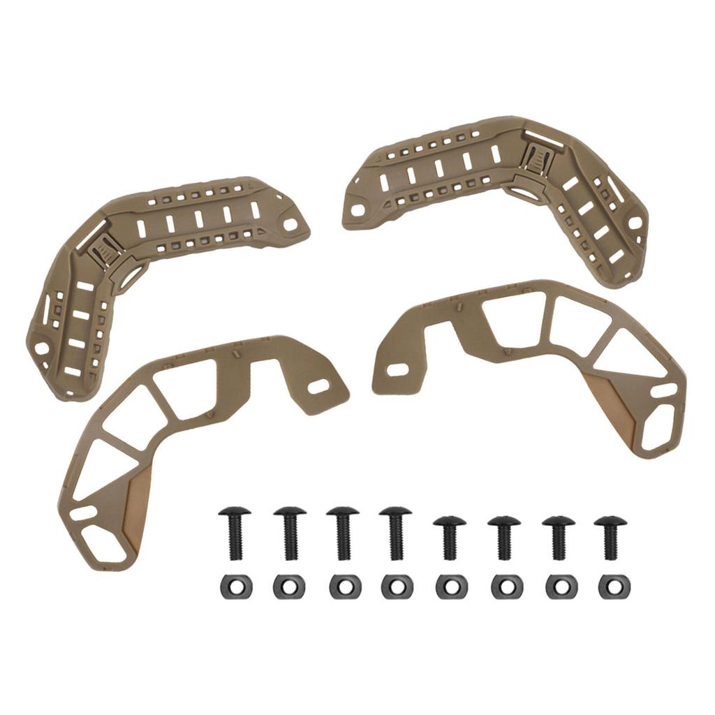 Helmet Rails Nylon 1 Pair with Mounting Screws Helmet Accessories