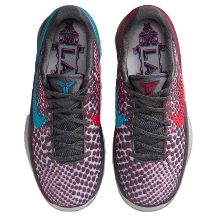 Nike Zoom Kobe 6 Protro GS 3D All-Star Kids Sneakers Multi-Color Dark-Grey Chlorine-Blue-Daring-Red HM4824-002