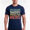 Husband Daddy Protector Hero Shirt Funny Christmas Gift Tshirt Summer Casual Cotton Tee Oversized Streetwear Tops