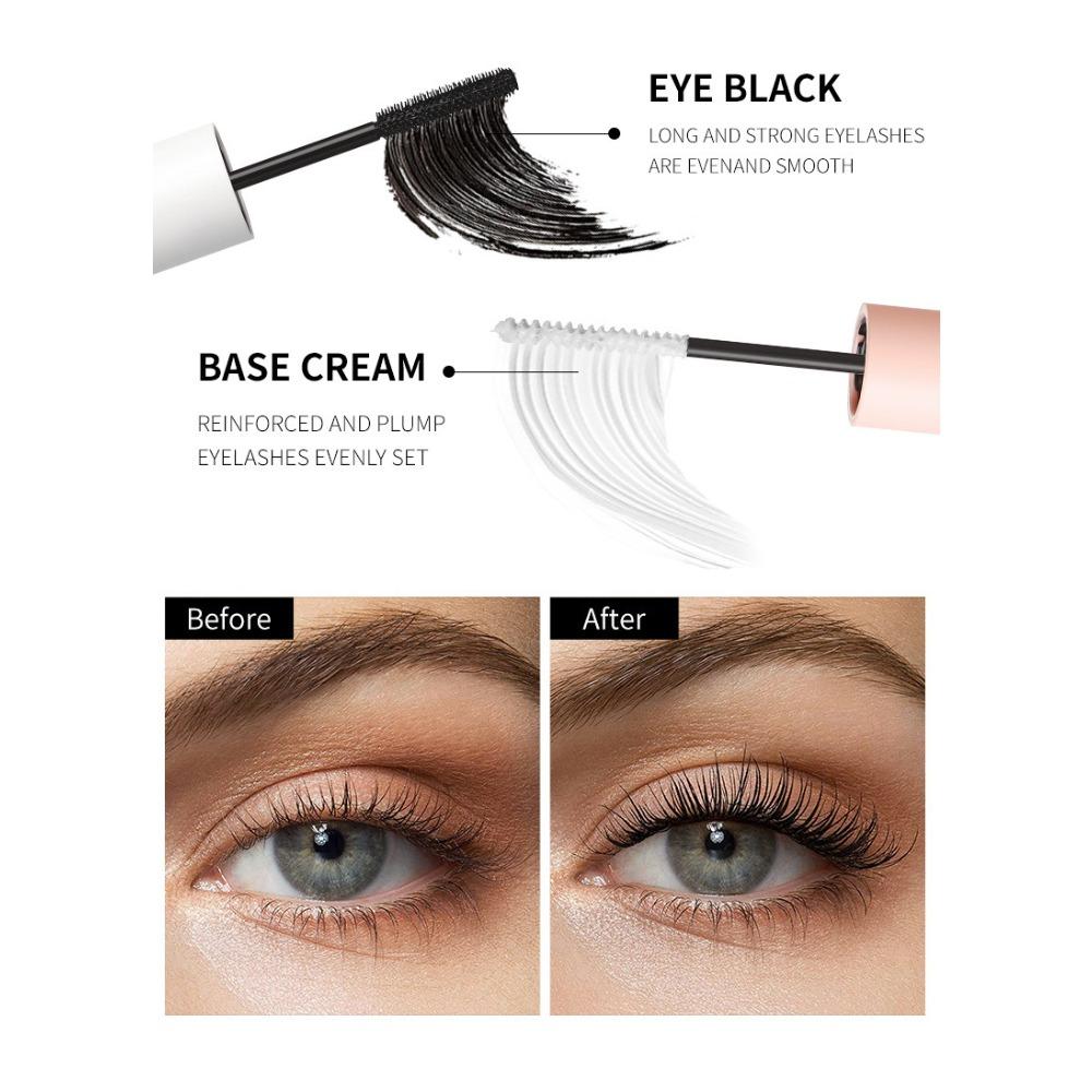 Waterproof and Anti-smudge Double-headed Slender and Dense Curled Mascara Waterproof and Sweat-proof Eyelash Primer
