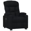 Electric Recliner Chair Black Fabric