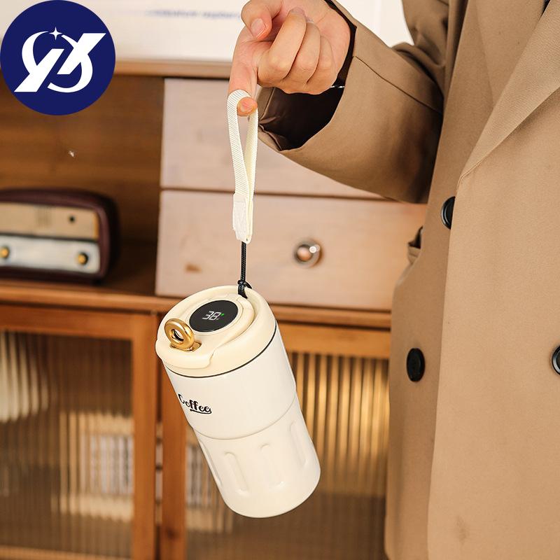 Stainless Steel Vacuum Cup 316 Intelligent Temperature Measuring Cup Portable Double-Layer Vacuum Intelligent Temperature Display Coffee Cup