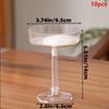 10Pcs Lightweight Transparent Plastic Martini Glasses Dessert Cups Toasting Flutes for Wedding Cocktail Night Event