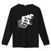 THE BLOOD BROTHERS Scratch Face Hardcore Post Band Print T Shirt for Men Vintage Washed Top For Everyday Wear Stretched