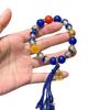 Popular Ancient Style Sugar Heart Bracelet with Five-Color Multi-Treasure Zha Ji Pendant and Blue Glaze