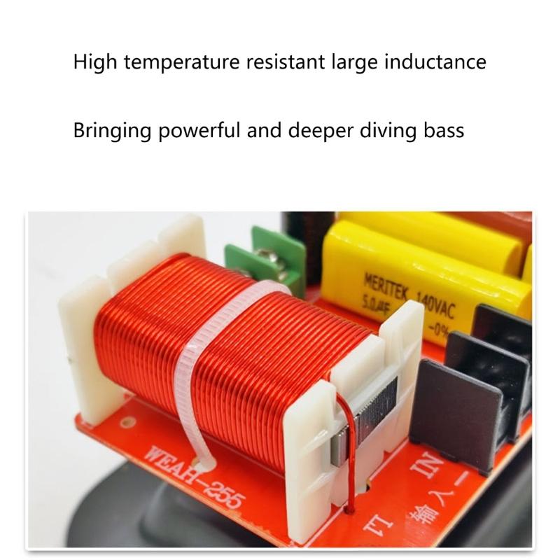 350W Treble Bass Subwoofer Crossover Frequency Distributor Divider 2 Way Speaker Audio Crossover Filter