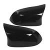 Par Sidobackspegelkåpa Trim Skyddsfodral Blank Svart Passar för X5 F15   X6 F16 2014 2018