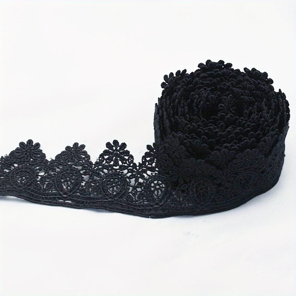 3yard/Pack White Black Lace Ribbon Lace Edging Lace Edging Decoration, Suitable for Crafts, Dresses, Gift Packaging, Wedding, Home Decoration