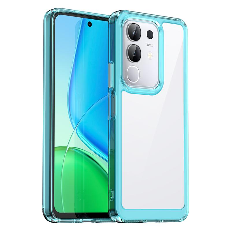 Transparent Case For Vivo T4x Case Anti-knock Silicone Colorful Full Back Cover For Vivo T4x 5G Case For Vivo T4x 5G 6.72 Inch