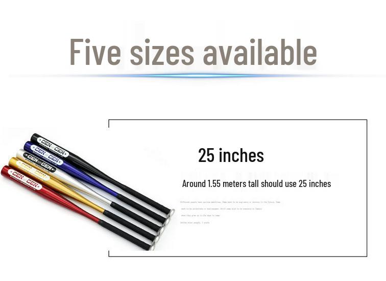 CenCen Aluminum Alloy Baseball Bat - High-Temperature Quenching with Dust-Free Finish