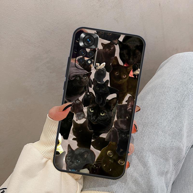 Funny Cute Kitty Cat Aesthetic For Xiaomi Redmi Note 14 9 10 11 12 13 15 Pro Plus Case Cover For Redmi 15C 14C 12C 10C 13C