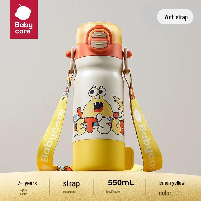 

Babycare 4-in-1 Thermal Straw Cup for Infants and Toddlers - Ideal for Kindergarten & School. 550ml