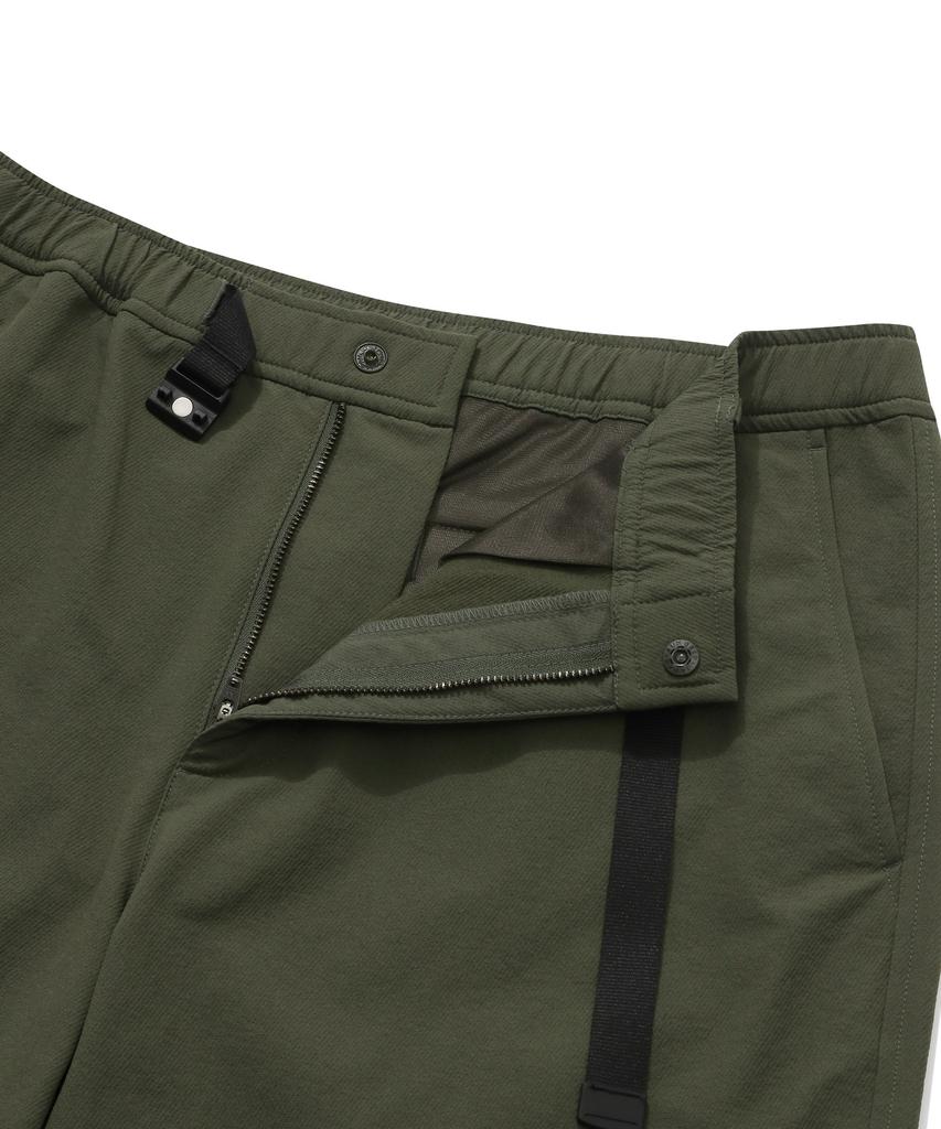 COVERNAT White Brushed Synthetic Regular Fit Pants Khaki