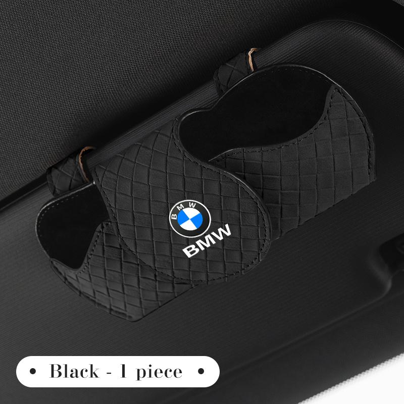 

Leather Car Interior Glasses Case For BMW 1 3 5 6 7 Series F48 E90 G20 G30 G11 X1 X2 X3 X5 X4 X6 X7 Auto Visor Sunglasses Holder
