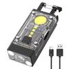 LED COB Camping Light IPX4 Waterproof Solar Type-C USB Rechargeable Portable Flashlight Bottle Opener for Power Outage Emergency