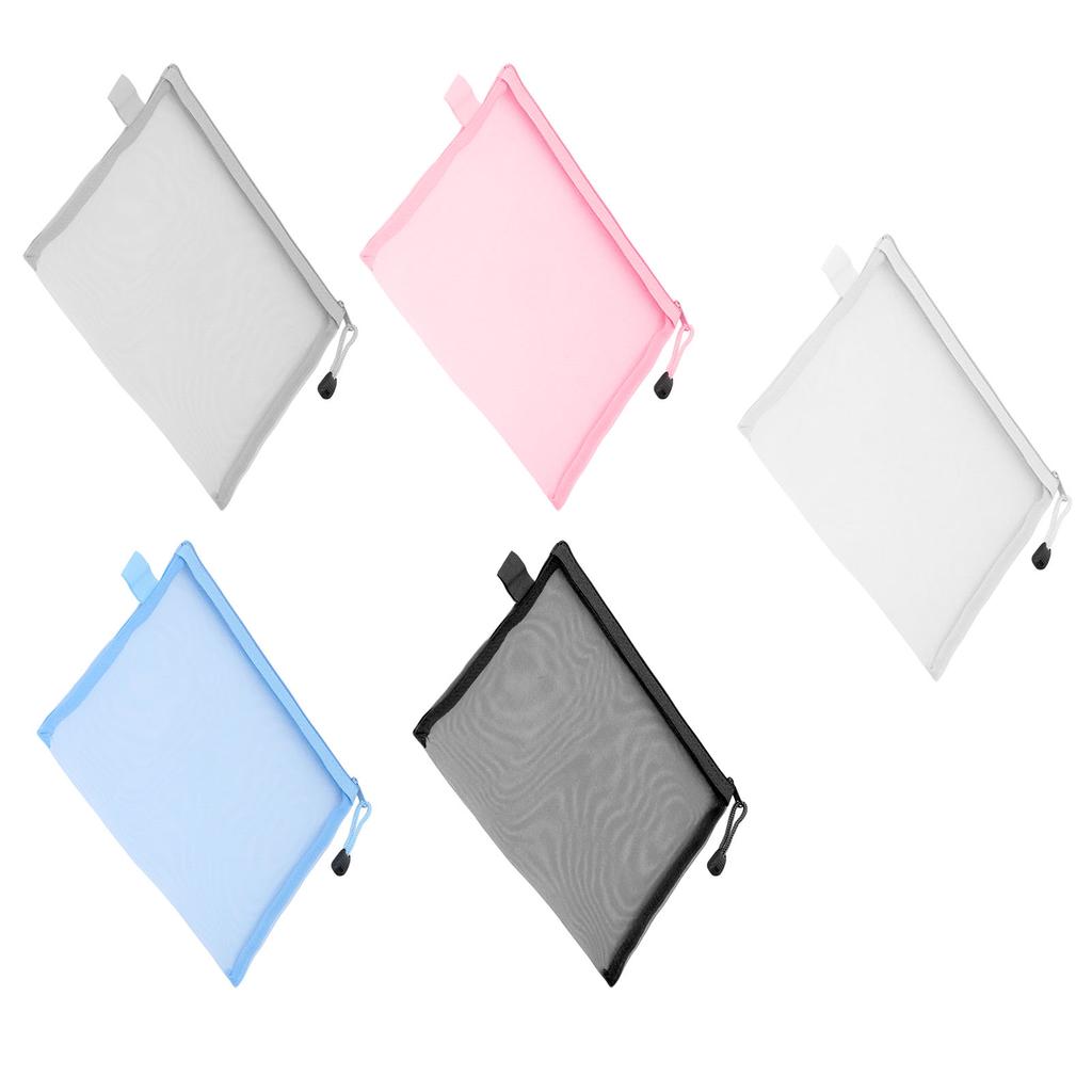 10PCS  Documents Pouch Waterproof Tear Resistant A5 Paper Size Document Organizer Bag