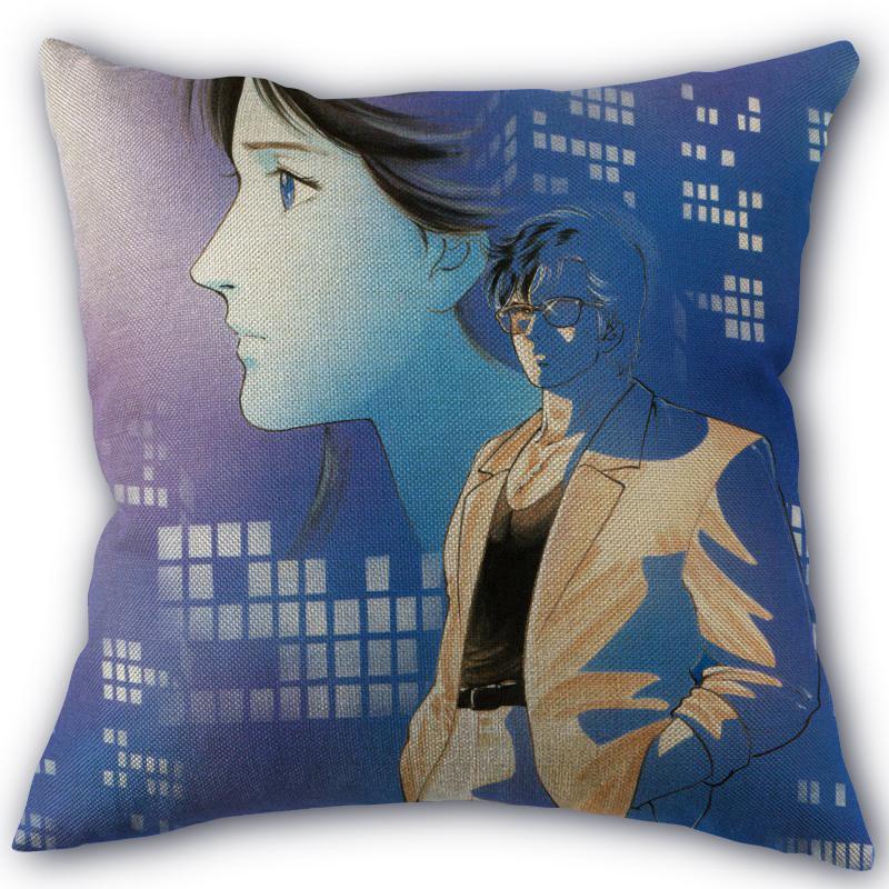 Custom Pillowcase City Hunter High Quality Home Textile Cotton Pillow Cover Wedding Decorative Pillow Cover Square 45X45cm 01-11