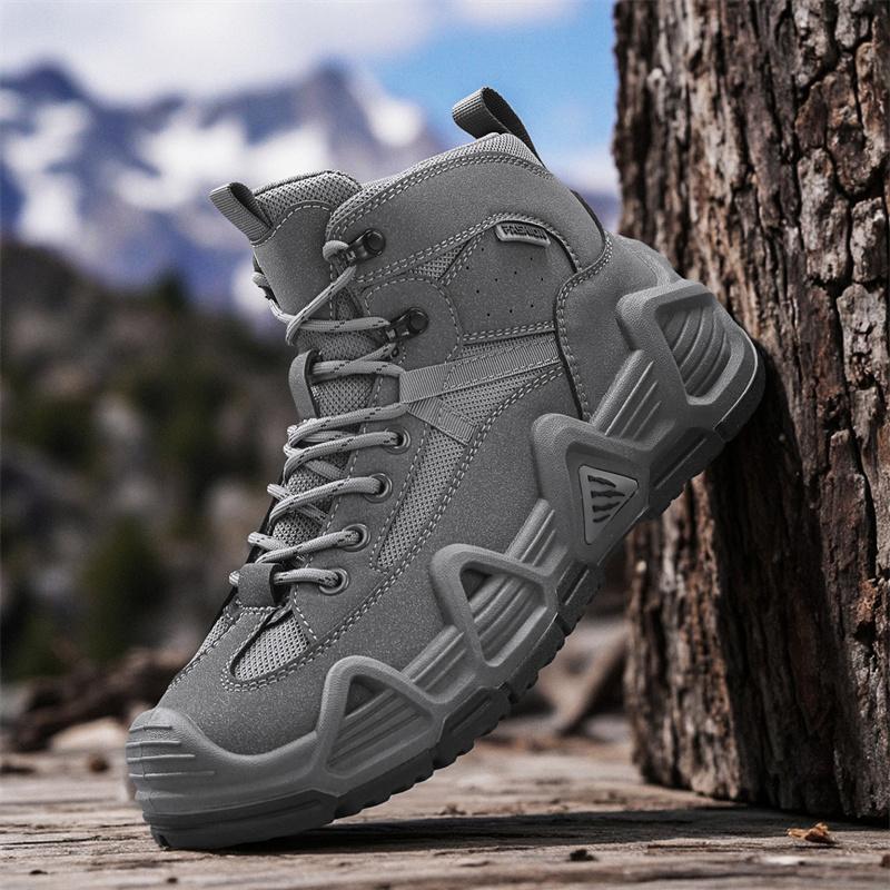 

Men s shoes autumn outdoor sports non-slip and wear-resistant travel mountaineering shoes new men s trend thick-soled mid-top tooling shoes 44