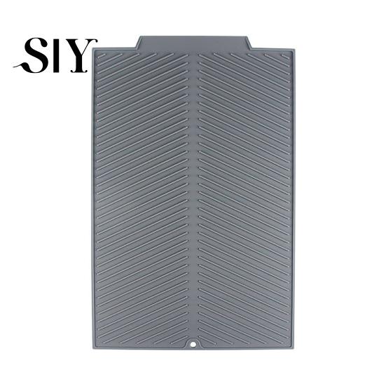 Accessoire de Table de Cuisine Tapis d'Égouttement en Silicone pour Comptoir Résistant à la Chaleur Antidérapant Grande Surface Épais Multi-usages Filtre à Eau Évier