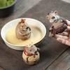Yixing Zisha Clay Figurine, Creative Raiseable Tea Table Ornament for Tea Ceremony, Novelty Tea Set Accessory