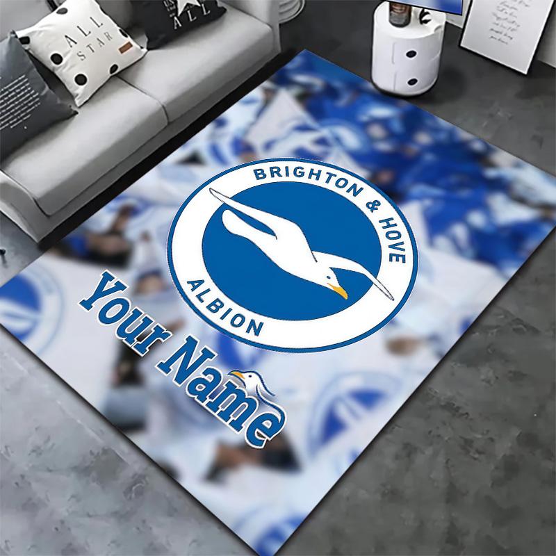 Brighton Hove Albion Custom Name Carpet Rug For Living Room Bedroom Home Sofa Decoration Kids Play Nonslip Floor Mat