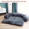 1Pc Plush Dog Bed Soft Dog Cushion Dual Purpose All-In-One Kennel Cushion Pet Sleeping Pad Cushion Sofa Protector Washable
