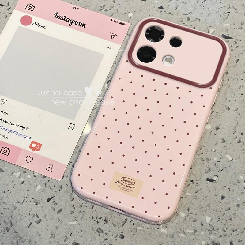 Stylish Silicone Phone Case OPPO Reno16 Pro Reno15 With Stand Dot Anti-Drop Protection Women OPPO Reno16
