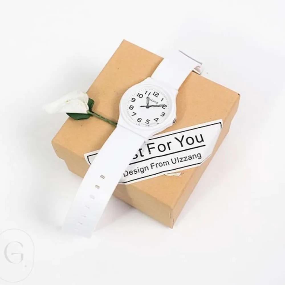 Silent wristwatch for the CSAT, silent wristwatch, simple wristwatch, CSAT watch CSAT Watch-White