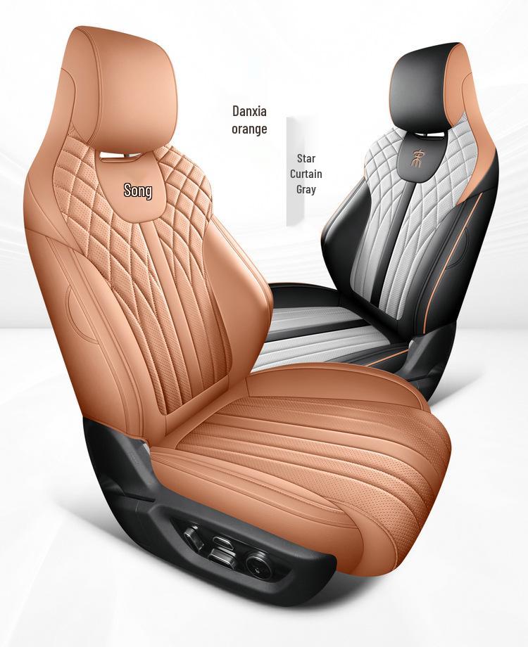 BYD Song L Five-Seat Leather Car Seat Cushion Cover - Universal Fit for All Seasons